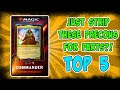 Top Five Magic the Gathering Commander Precons to Buy Just For the Parts