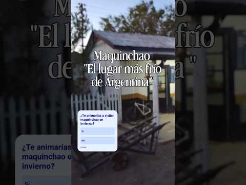 ola polar en Argentina.  Maquinchao registra las temperaturas más bajas.