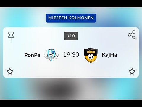 Jalkapallo 3-div pohjoinen Ponpa vs Kajha