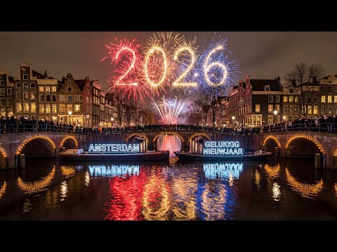 Amsterdam Nieuwjaar Vuurwerk 2026 | Spectaculair vuurwerk in de lucht boven Nederland 03