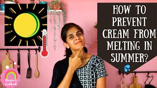 How to save cake cream from melting in summer/ 3 Tips to prevent cake cream from melting in Tamil