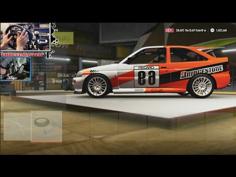 Forza Horizon 2 Ford Escort RS Cosworth AWD/RWD Build! w/Thrustmaster Wheel/Pedal Cam | SLAPTrain