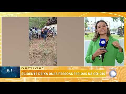 Duas pessoas ficaram feridas no acidente