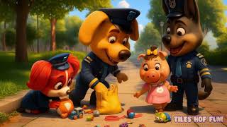 Sheriff Labrador Team and Little Сapybara Story 🐾 Coffin Dance Song (Cover)👮‍♂️💥 #tileshop #sigmaboy