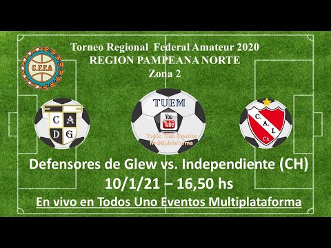 Defensores de Glew vs. Independiente (Ch) - T. Reg. Fed. Amateur - Región Pampeana Norte - Fecha 1