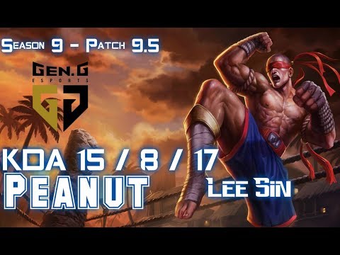 Gen Peanut LEE SIN vs JARVAN IV Jungle - Patch 9.5 KR Ranked
