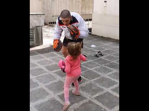 3 years old girl training k1