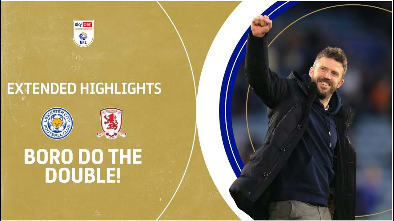 Leicester City vs Middlesbrough highlights