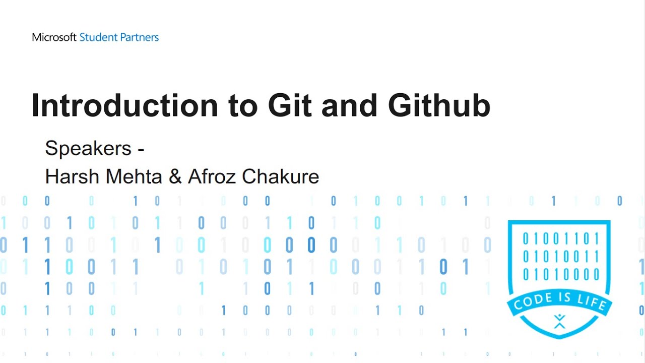 Introduction to Git and GitHub | Microsoft Student Partners Webinar