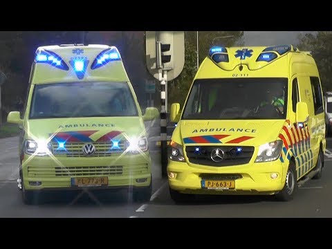 [Wail][14.10.2017] Ambulances met spoed in Hurdegaryp en Leeuwarden