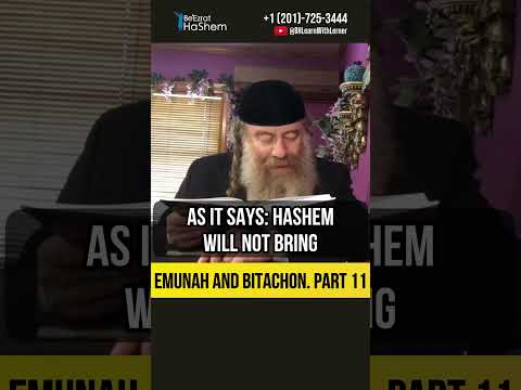 1️⃣1️⃣ Living A Dream Life - Emunah and Bitachon #shorts #Torah