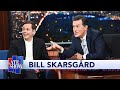 Bill Skarsgård Teaches Colbert The 'Pennywise Smile'