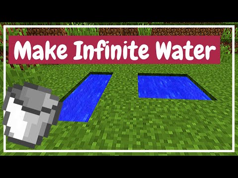 Dreymasmith Dreams - How To Make an Infinite Water Source - Minecraft Tutorial