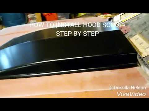 How to install hood scoop step by step