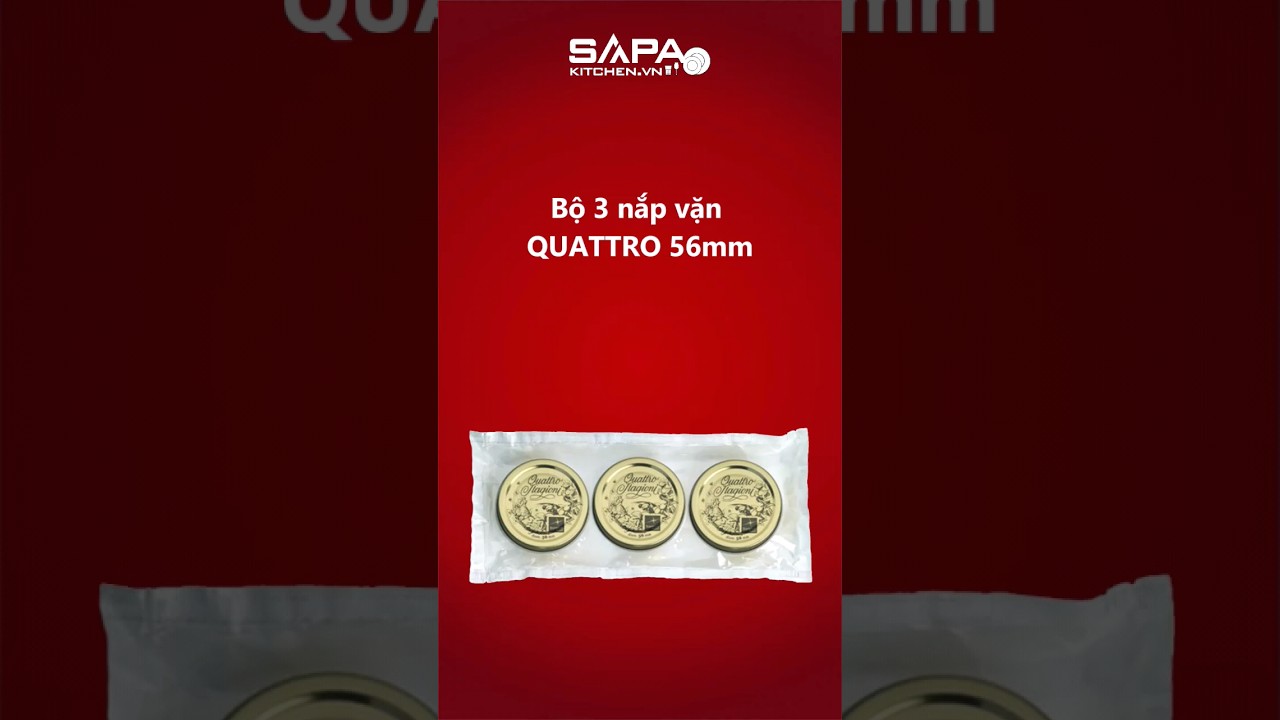 Bộ 3 nắp vặn Quattro 56mm