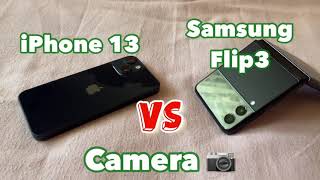 Samsung Z flip 3 vs iPhone 13 Camera Test 📷