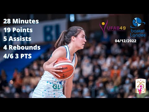 Marine Fauthoux with 19 points against Angers in LFB
