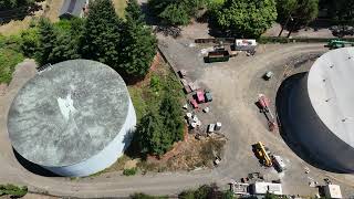 TVWD Taylors Ferry Reservoirs and Site Seismic Improvements Project Aerial Drone Footage–July 2025