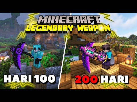 200 Days of MINECRAFT But I Made LEGENDARY WEAPON!!!