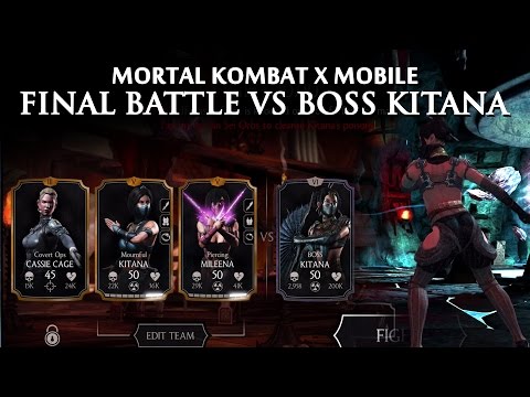 Mortal Kombat X Mobile Gameplay - Final Tower BOSS Kitana (iOS)