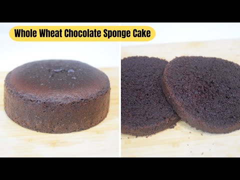 Whole Wheat Chocolate Sponge Cake | Eggless Sponge Cake | Very Easy Recipe | Soft And Spongy Cake