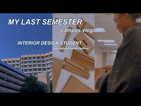 MY LAST SEMESTER | INTERIOR DESIGN STUDENT EDITION | UJ campus vlog *zambian interior designer*