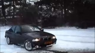 preview picture of video 'BMW 318i - Having fun in the snow'