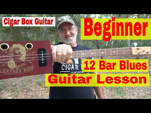 Cigar Box Guitar - Beginner 12 Barr Blues Guitar Lesson