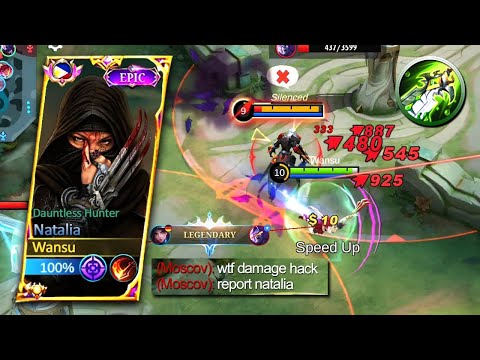 NATALIA DAMAGE HACK BUILD (pls try) BEST ITEM AND EMBLEM 2023 - MLBB