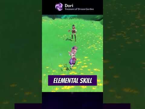 Dori Abilities in 1 min (THE JINNI !!!) #genshin  #shorts