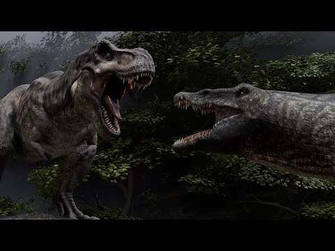 Spinosaurus vs T. Rex (Rebirth Version)