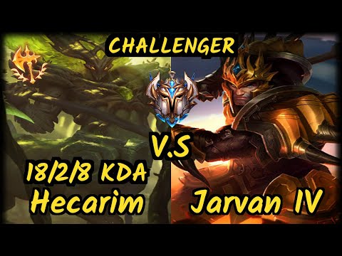 CNB Yampi (HECARIM) vs JARVAN IV - 18/2/8 KDA JUNGLE CHALLENGER GAMEPLAY - BR