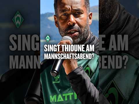 Video Thumbnail: Singt Thioune am Werder-Mannschaftsabend? #shorts