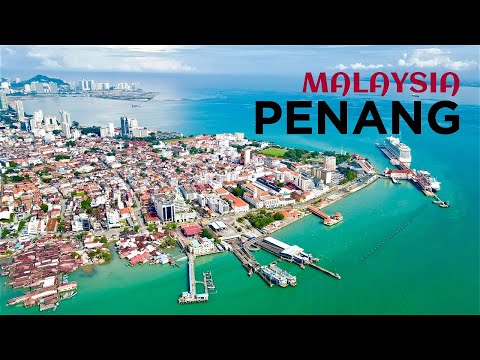 ILHA DE PENANG em 4K - Guia de viagem para a MALÁSIA. TODOS os pontos turísticos + Drone