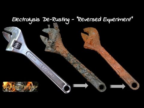 Electrolysis De Rusting  - "Reversed Experiment"