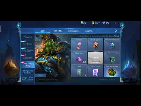 Free Lucky Draw Event - Claiming Bane's Normal Skin Deep Sea Monster l My 222nd Skin l MLBB