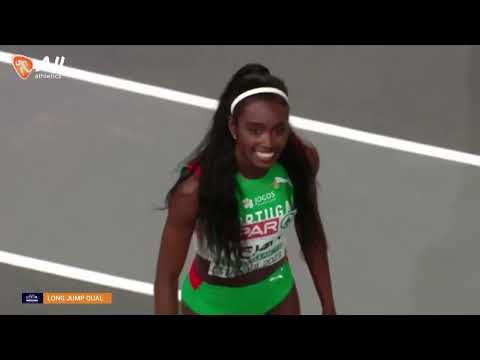 Evelise Veiga (Portugal) Long Jump - European Indoor 2023 Qualifying Round