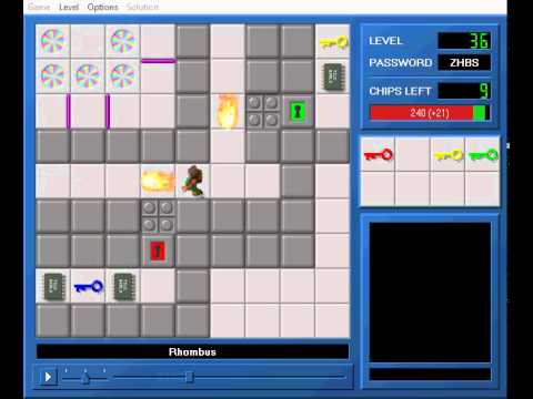 CCLP1 level 36 solution - 219 seconds