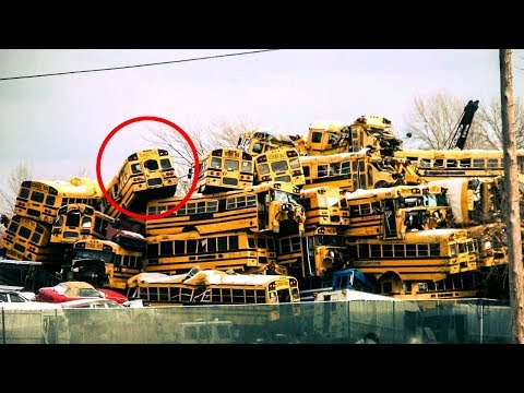 He Bought 42 School Buses To Build Something Incredible Video
