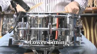 Video thumbnail for Ludwig 6.5x14 Supraphonic Aluminum Snare Drum - LM402 by Drum Center of Portsmouth
