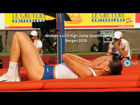 Women's U23 Championships High Jump Qualifiers #femaleathletes #womenshighjump