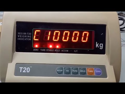 T20 Weighing Scale Calibration Procedure - Digital Weighing Calibration