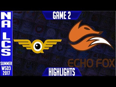 FlyQuest vs Echo Fox Highlights Game 2 | NA LCS Week 5 Summer 2017 | FLY vs FOX G2