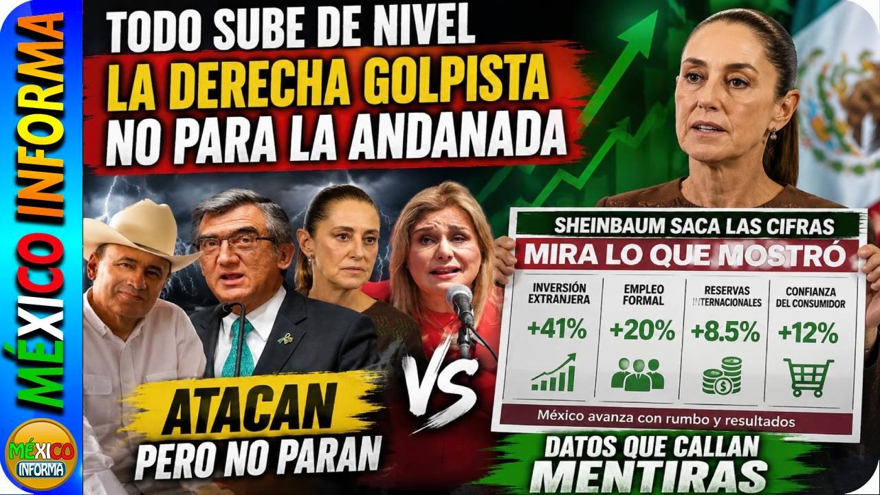TODO SUBE DE NIVEL. SIGUEN LA PRESIONES. SE VAN CONTRA OTROS 2 GOBERNADORES DE LA 4T. SHEINBAUM