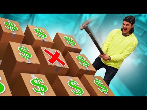DON'T Smash The Wrong Box Challenge! (Minesweeper IRL!) Video