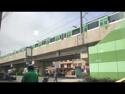 Metro de Lima Subway Train departs Estación San Borja Sur