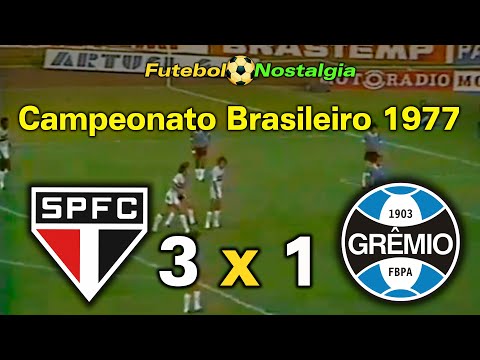 São Paulo 3 x 1 Grêmio - 19-02-1978 ( Campeonato Brasileiro 77 )