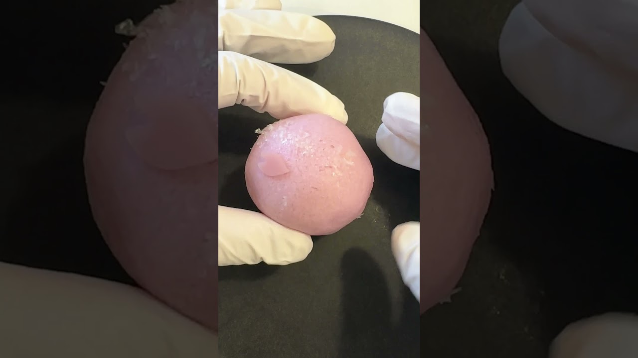 🎧The Texture of Japan : Satisfying Cut Sound of Wagashi Sakura Manju #shorts #asmr