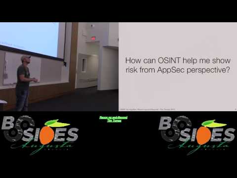 RT105 Recon ng and Beyond Tim Tomes