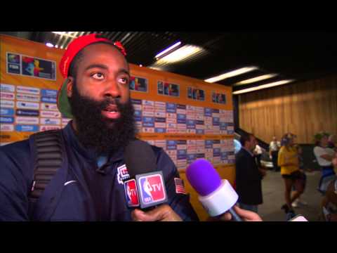 James Harden on Team USA Win vs. Ukraine